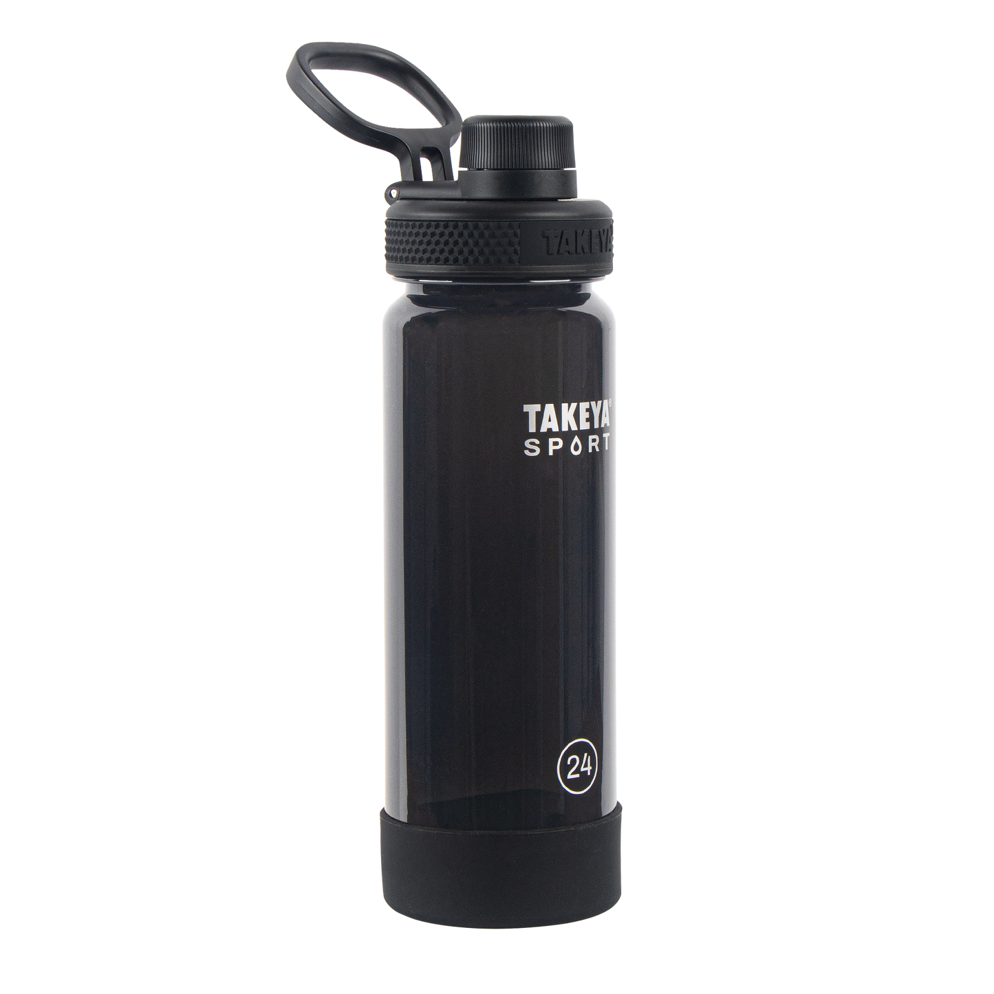 tritan-sport-water-bottle-with-spout-lid-v0 51664-TKS-Tritan-Spout-24-GrandSlamBlack-frontangle.png