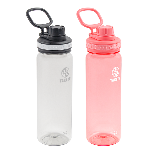 tritan-water-bottle-bundle-with-spout-lid-2-pack-m8 51689-Tritan-Spout-24-2pk-Clear-FlutterPink-angle_2e2a67e8-7240-4517-90e1-85605eacf4b2.png