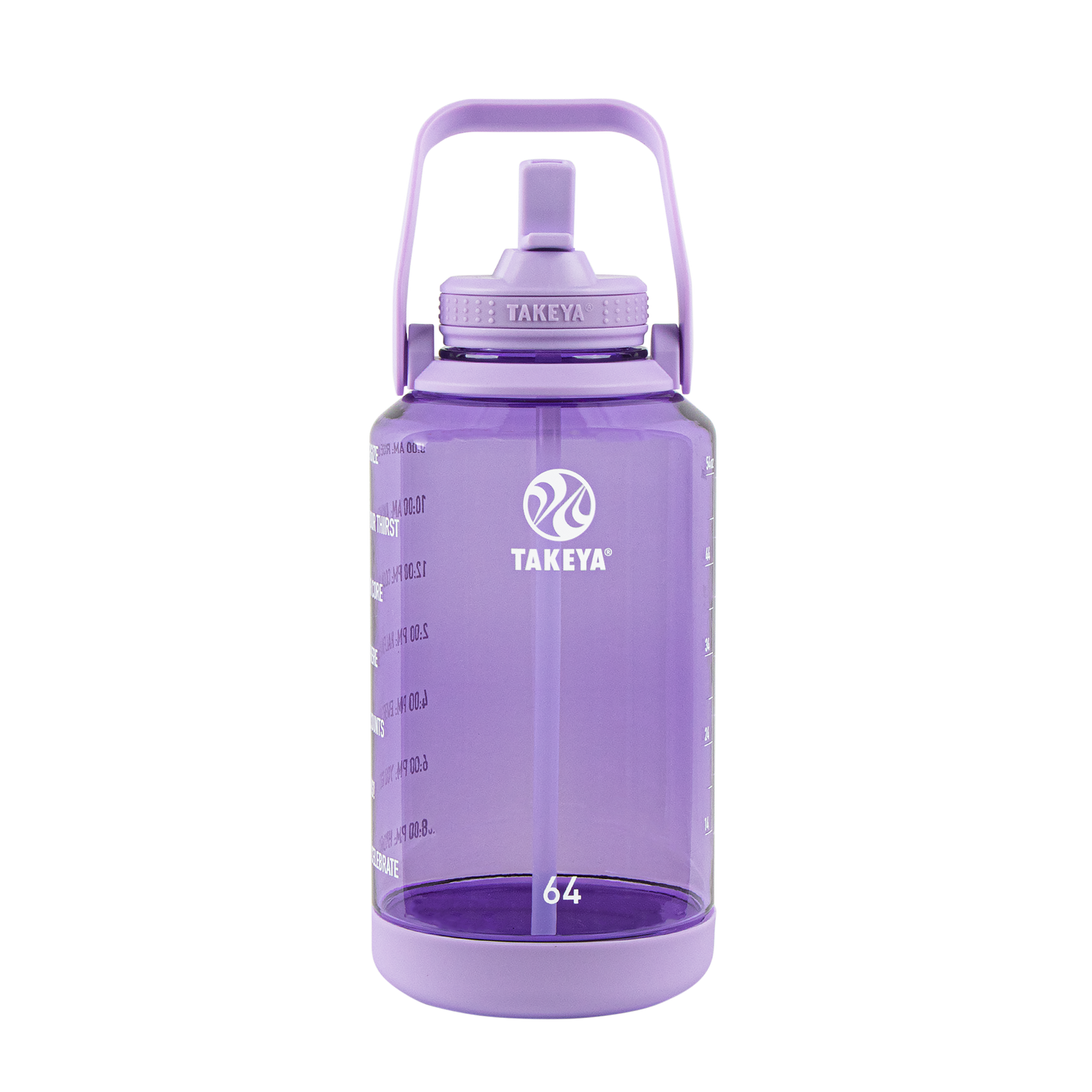 tritan-motivational-water-bottle-with-straw-lid-r8 54144-Tritan-Straw-Motivational-64-VivacityPurple-front.png